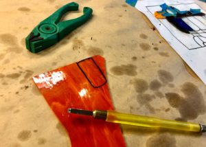 Making a Barrister Bookcase - Stained Glass Panels Tools